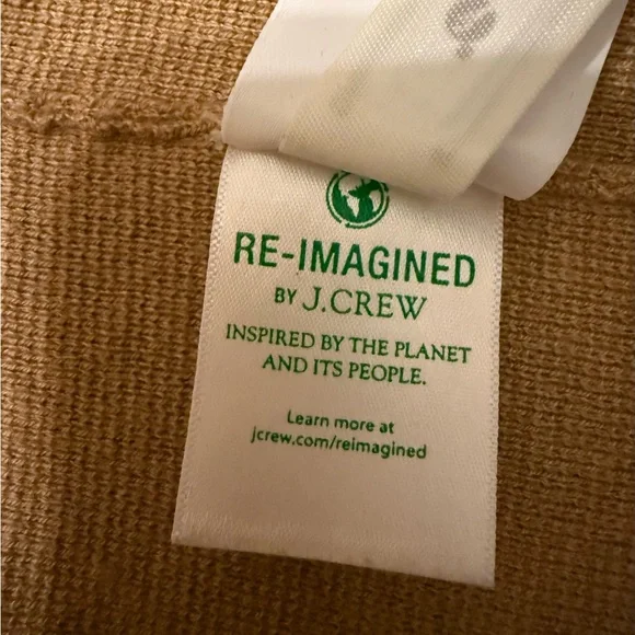 J.Crew Re-Imagined Camel Knit Jacket / Long Cardigan | Medium - Picture 9 of 9